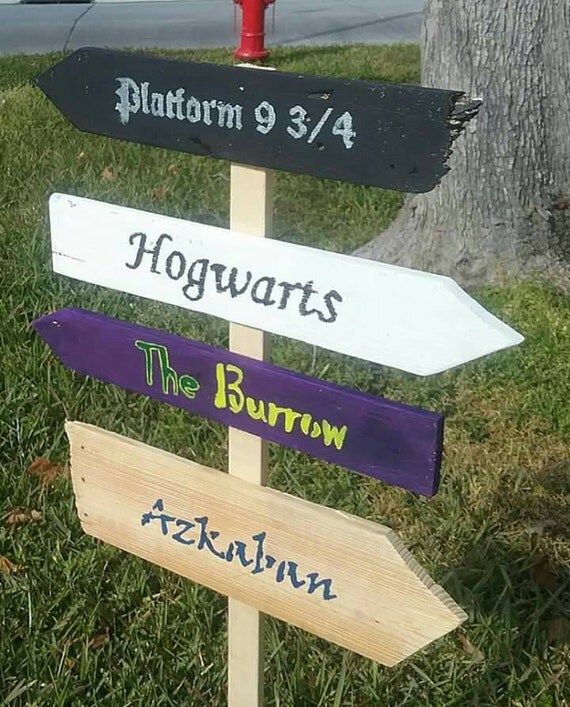 6 Harry Potter Yard Signs by SingletaryCreations on Etsy