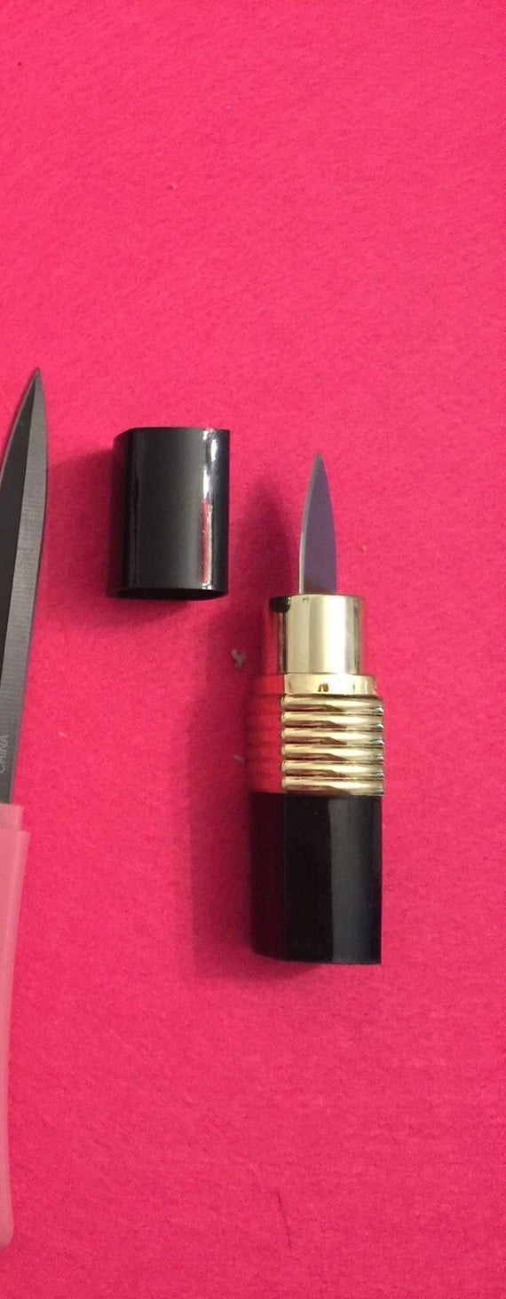 KILLER LIPSTICK KNIFE hidden concealed weapon by IridescentOpal
