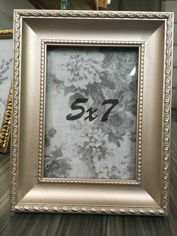 Metallic rose gold 5x7 picture frame by MaysMenagerie on Etsy