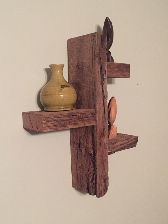 Items similar to Barn wood shelf on Etsy