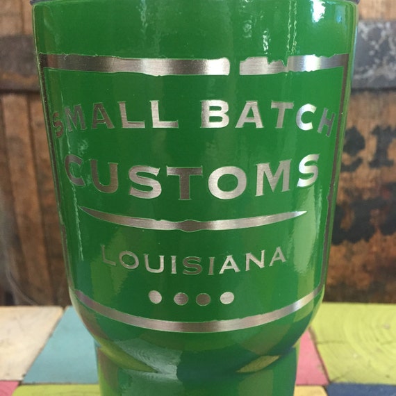 John Deere Green Powder Coated Yeti Rambler by SmallBatchCustoms