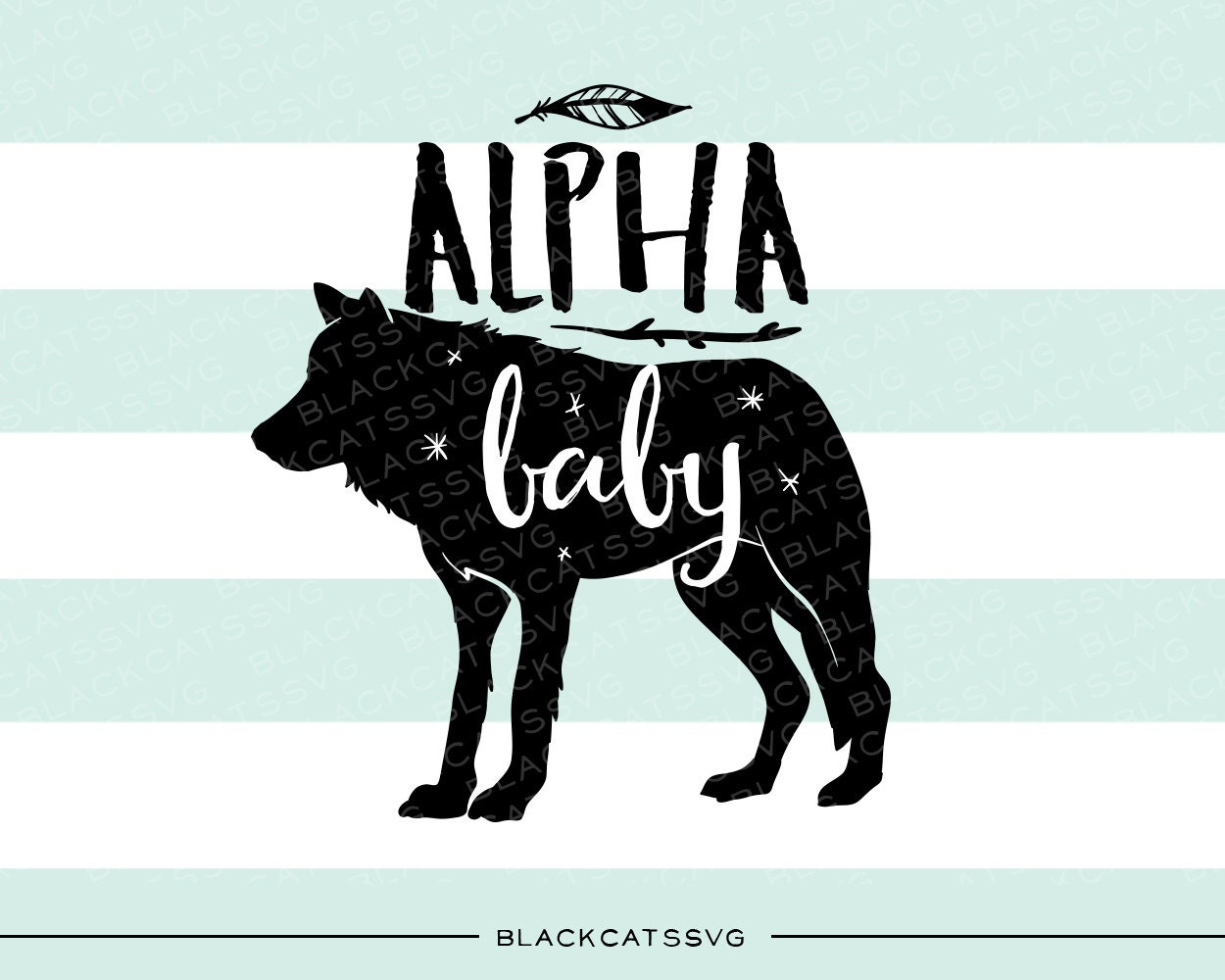 Download Alpha baby wolf SVG file Cutting File Clipart in by BlackCatsSVG