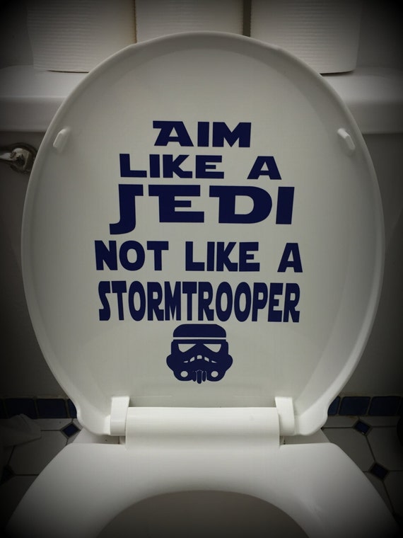 Star Wars Bathroom Toilet Decal: Aim Like a Jedi