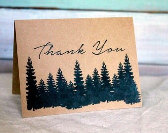 Thank You Cards Set of 70, Thank You Notes, Rustic Thank You Cards, Simple Thank You Notes, Blank Cards, Rustic Wedding Thank You Cards set