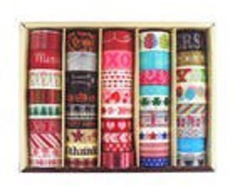 Today's Special! Recollections Seasonal Holiday Washi Tapes Box - 45 rolls - Christmas/Halloween/July 4th/Birthday/Valentine's Day