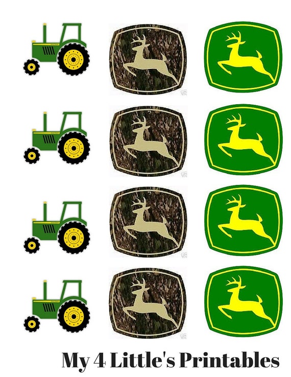 John Deere Birthday Printables. Digital by My4LittlesPrintables