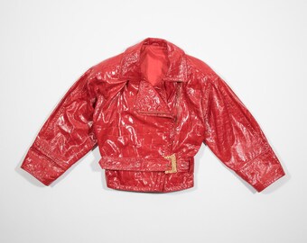 VALENTINO - Studded Red leather jacket