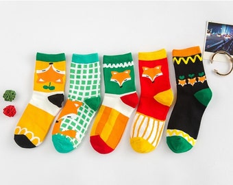 FOX Socks - Multi Color/ Optical/ Cute/ Animal/ Korean/ Kawaii