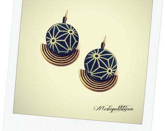 Japanese fabric original earrings