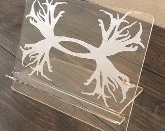 Custom engraved ipad stand