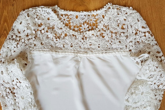 White Wedding Top White Lace Blouse white lace clothing