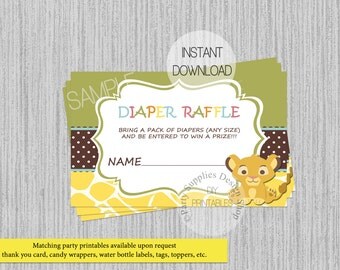 Lion king raffle | Etsy