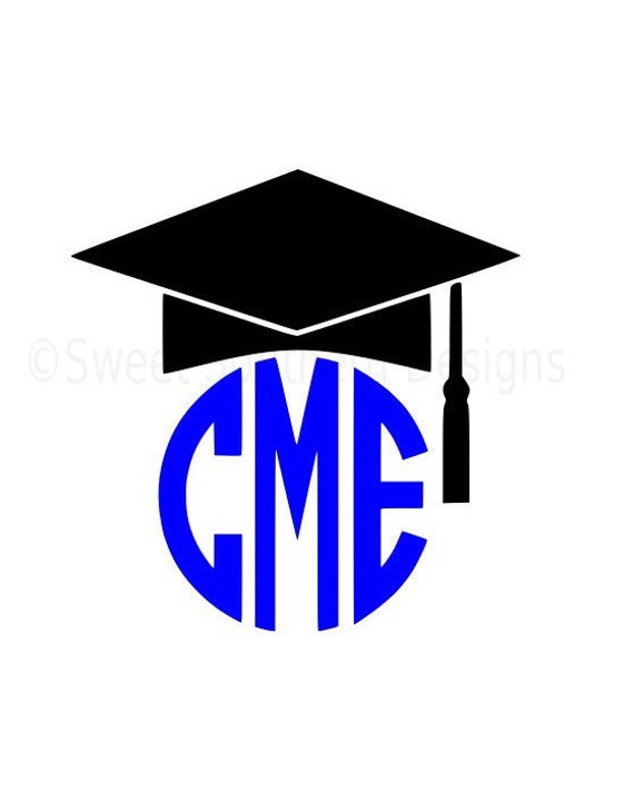 Download Monogram graduation cap tassel SVG instant download design ...