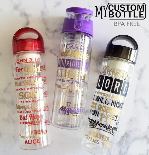 Personalised Water Bottle with timeline by