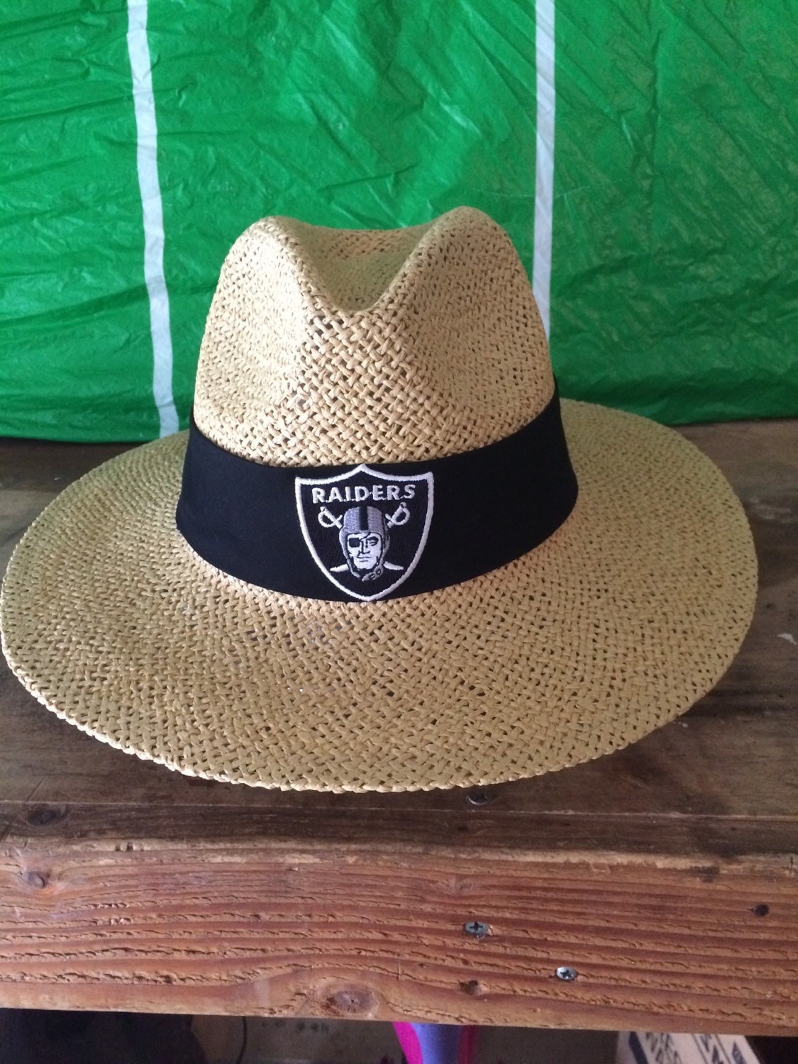 Oakland Raider Straw hat