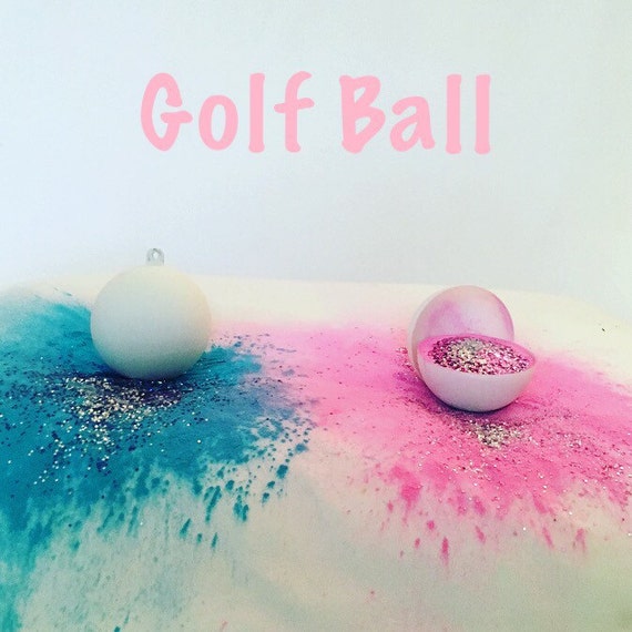 2 Golf Ball Gender Reveal Combo Pack Custom Color