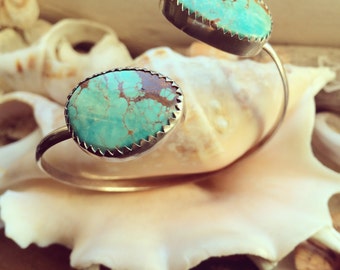 Sterling Silver & Turquoise Cuff Bracelet