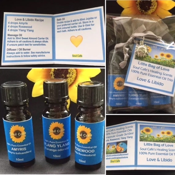 Love & Libido Pure Essential Oil Massage Oil Set Healing