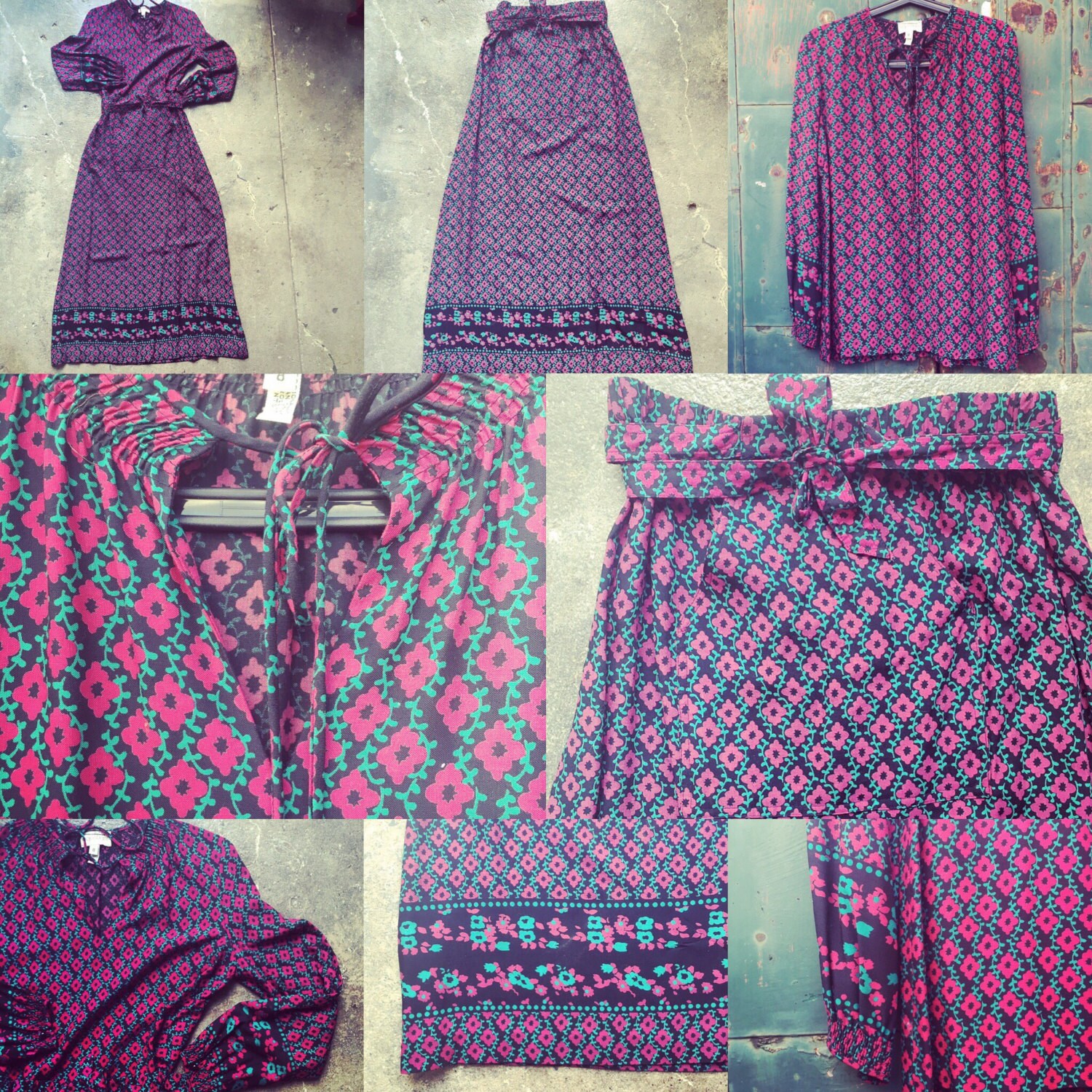 reserved 70 s 80 s folk print blouse skirt set reserved 70 s 80 s folk print blouse skirt set