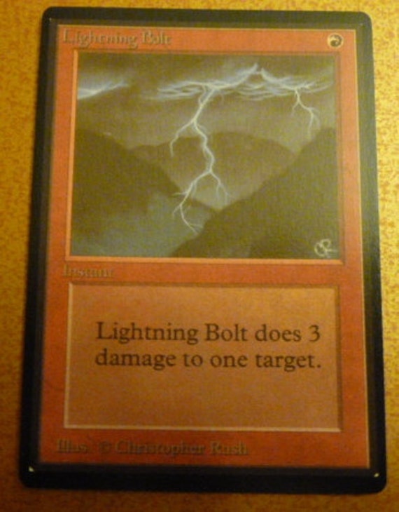 Magic the Gathering Lightning Bolt Beta Highest by BestMTGproxy