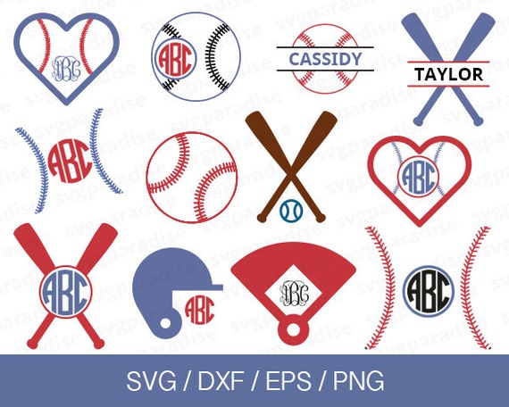 Download Baseball Svg Baseball Monogram Frame Svg Svg Eps Dxf Png