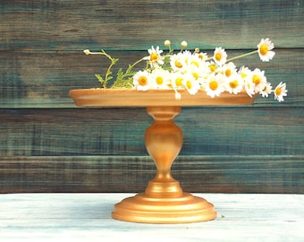 Custom Gold wedding cake stand Wooden cake stand Gold cake Stand for Wedding Cake stand Wood Gold cake Stands Wedding Gold cake stand Wooden