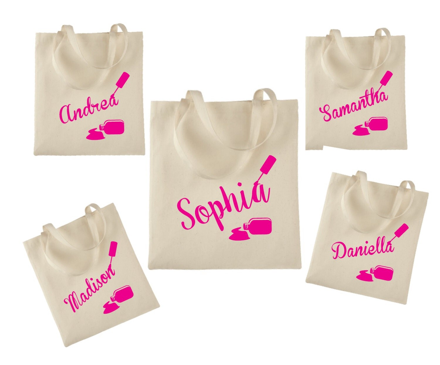 Spa Party tote bag favors