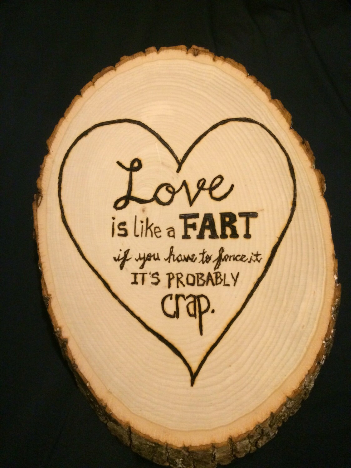 Custom Wood Burned Sign by CourtsCreations12 on Etsy