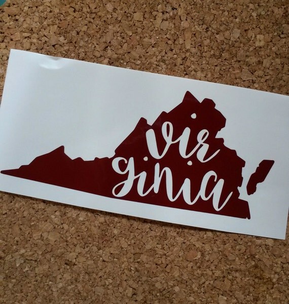 Virginia Decal Virginia Virginia Pride by Southernbroaddecals1