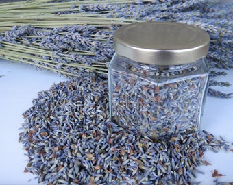 Organic dried culinary lavender, 2017 crop. High-quality, fragrant French lavender buds for cooking, baking, and experimentation!