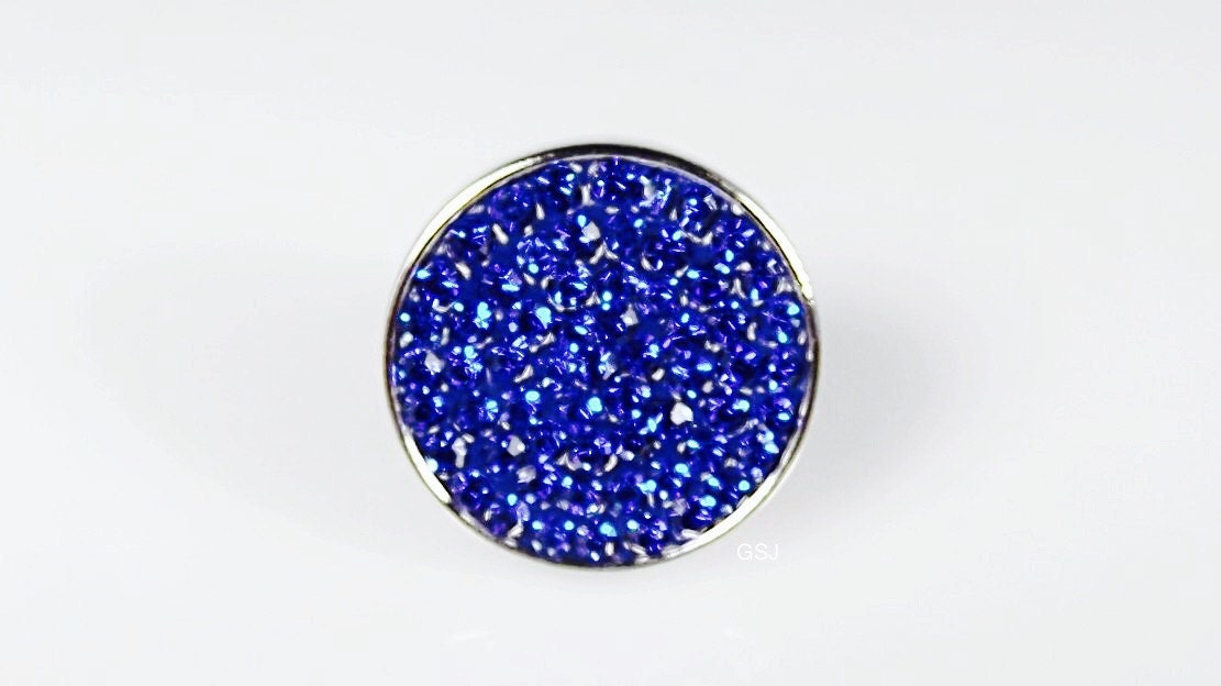 Sapphire sugar Snap charmssnap jewelry compatible with