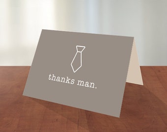 Groomsmen Thank You | Groom | Thank You | Tie | Suit Up | Thank You | Card | Wedding | Marriage