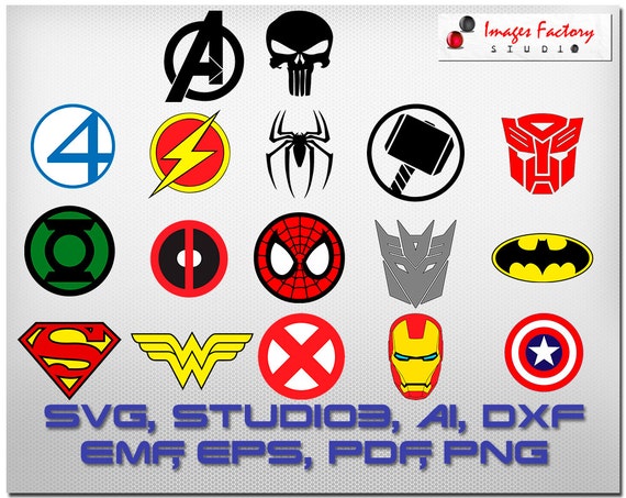 Download 17 Super Heros Logos, Avengers, Punisher, Fantastic Four ...
