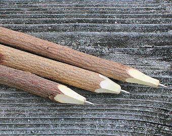 Handmade Rustic Wooden Natural Twig Pens