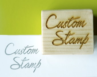 Custom stamp, laser cutting, with custom logo, Brand stamp, company stamp, customizable, custom , 6 x 4 cm