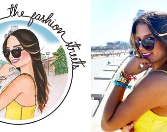 Custom Fashion Illustration Portrait