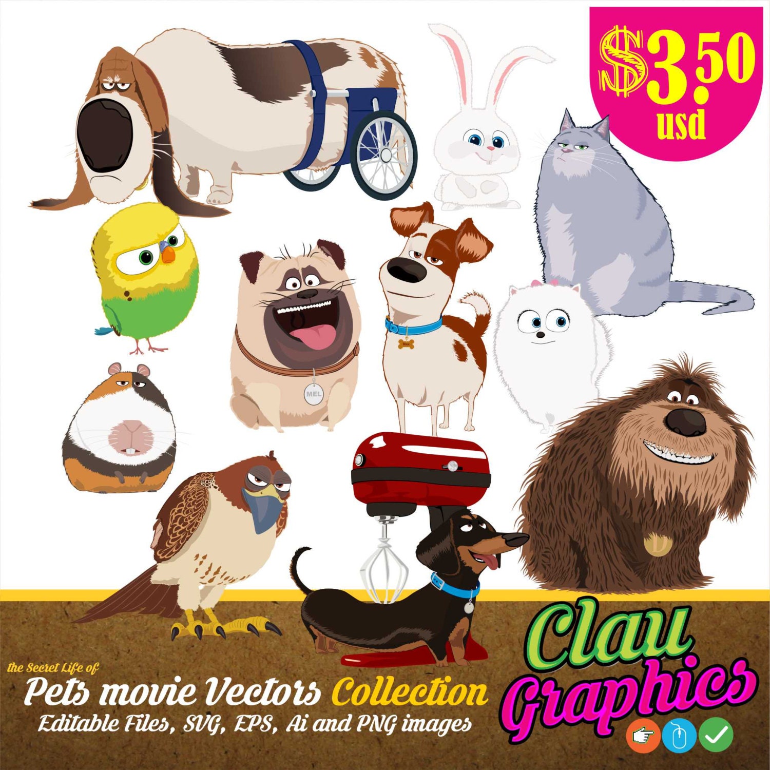 The Secret Life of Pets digital collection Receive the
