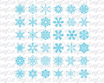 Snowflakes cut file, Snowflakes Svg, Snowflake clipart, Winter Svg, Christmas Svg, Svg Cut Files, Snow Svg, Cut Files, Svg Silhouette