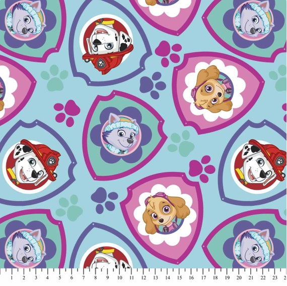 Paw Patrol Work Anti-Pill Fleece Fabric by the yard by YourFleece