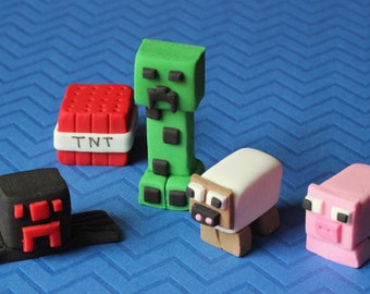 Fondant Minifigurines Charachters Cupcake Toppers Cake Decoration