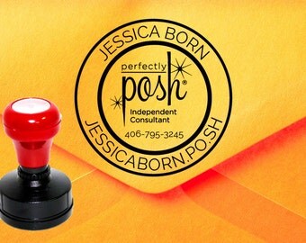 Perfectly Posh Stamp, Perfectly Posh Catalog Stamp, Perfectly Posh Consultant Stamp Z7