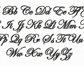 Embroidery Font Edwardian Embroidery Font PES