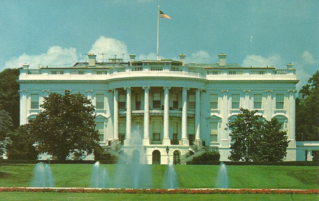 Vintage 1960s Postcard White House DC District of Columbia