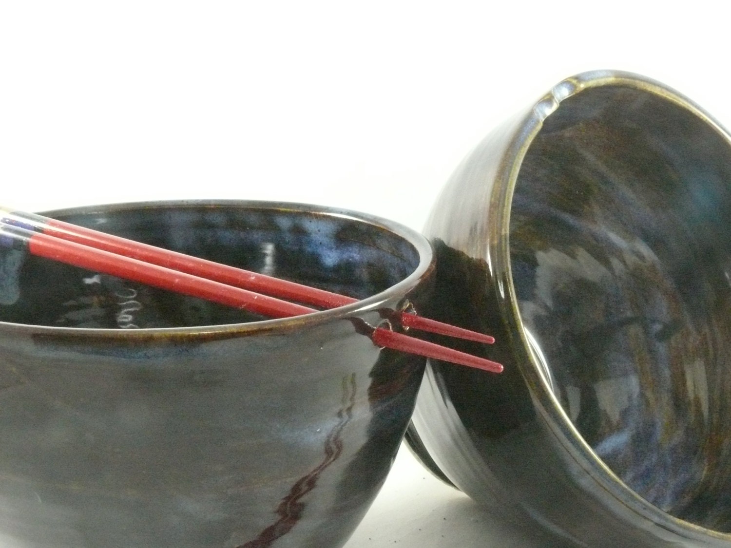 Pho Noodle Bowl with Chopsticks Large Chopstick Bowl Holds