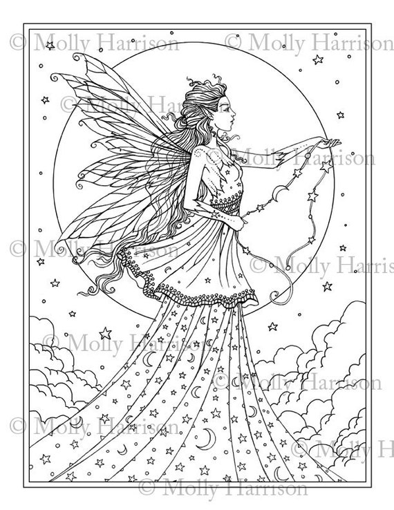 fairy goddess coloring pages - photo #7