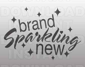 Brand Sparkling New SVG File,Newborn SVG File,Baby Onesie svg File -Commercial & Personal Use- Vector SVG for Cricut,Silhouette Cameo,htv