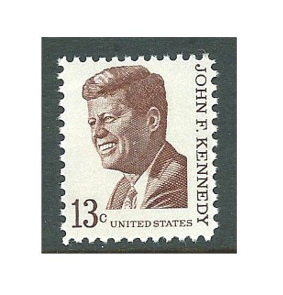 Ten 13c John F. Kennedy stamps 1967 .. Vintage Unused US