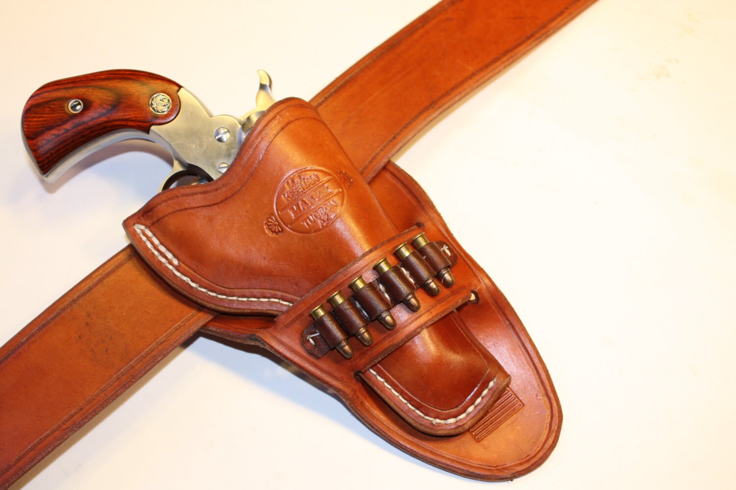 Handmade leather holster for Ruger bearcat by TimelyAccessories