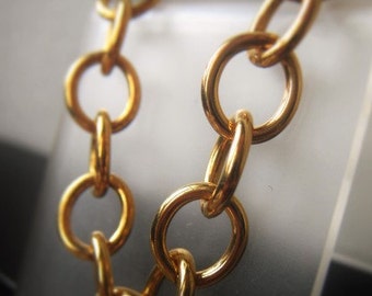 Brass Chain Rounded Oval Link Chain Round Wire Chain Item No. 8505