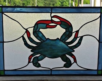 Stained Glass Crab 